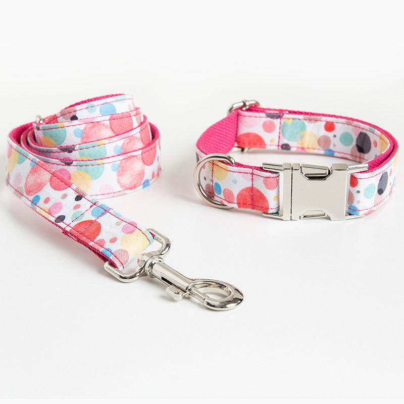 Bubble Style Pet Collar And Leash Set For Daily Use
