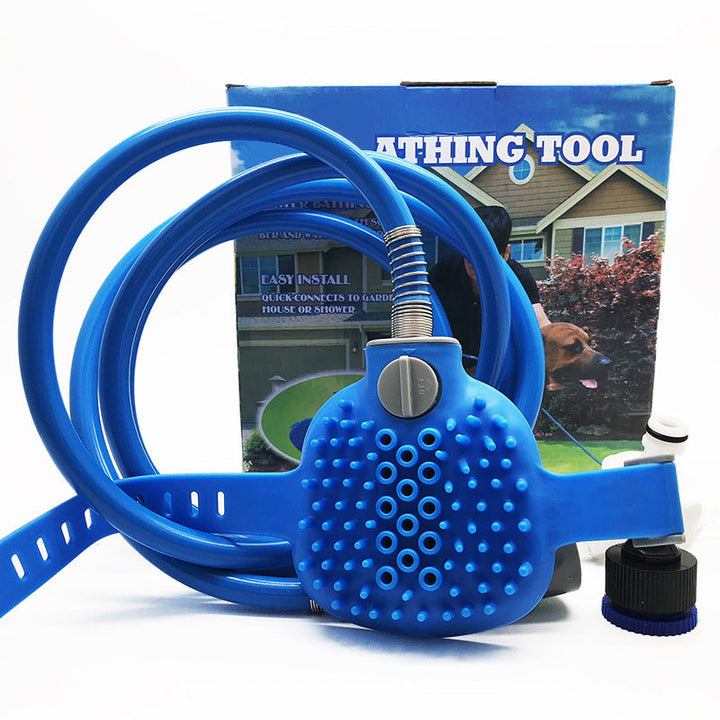 Transform Your Pet Bathing Experience with Our Outdoor Pet Cleaning Bath Brush Shower Tool