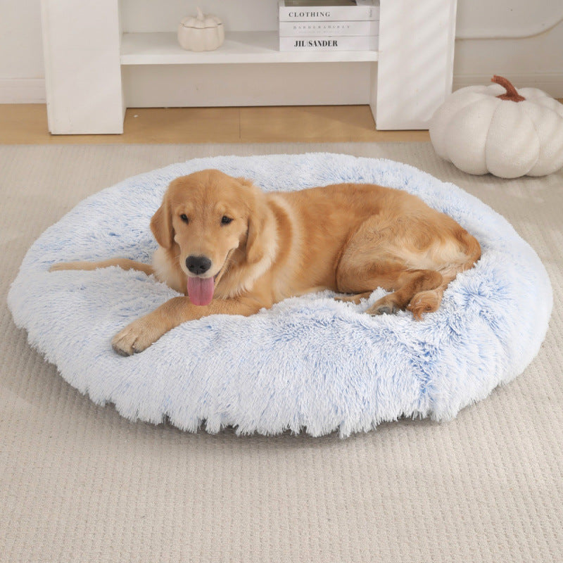 Round Plush Pet Bed Mat For Warm And Comfortable Sleep