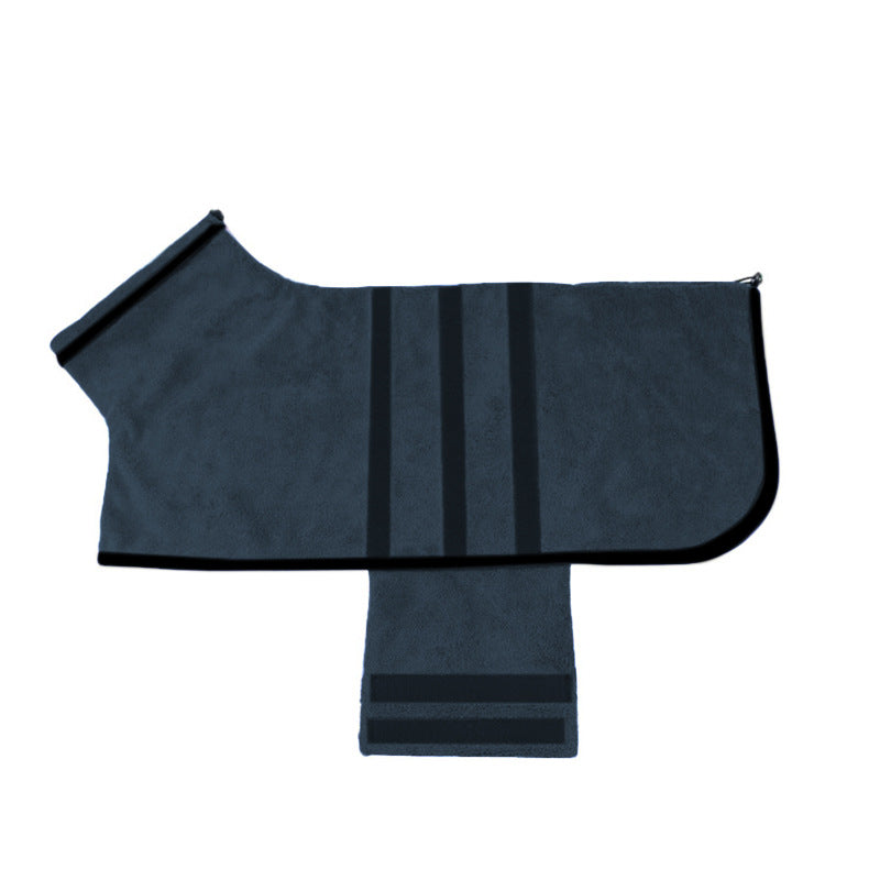 Adjustable Absorbent Pet Bathrobe Towel For Quick Drying Grooming