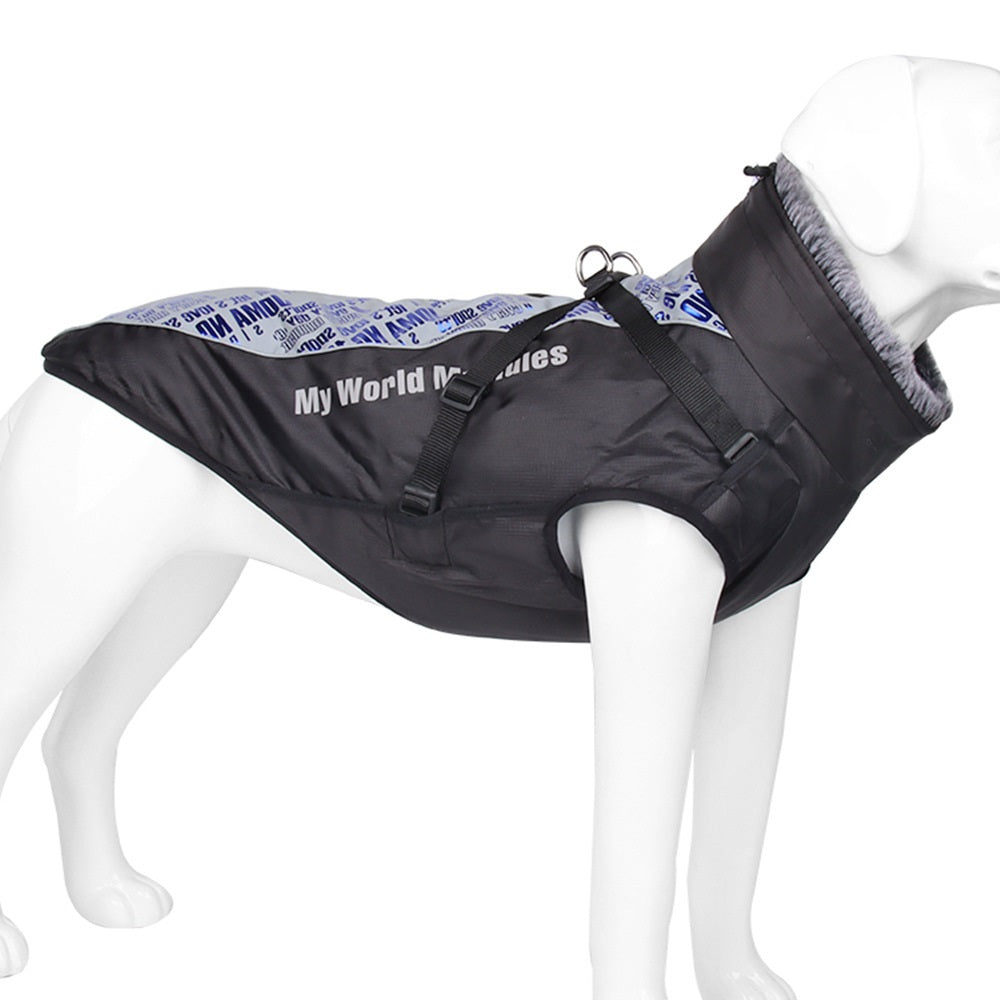 Warm Waterproof Reflective Pet Shell Jacket For Outdoor Protection