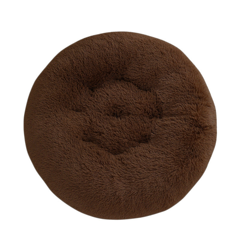 Round Plush Pet Bed Mat For Warm And Comfortable Sleep