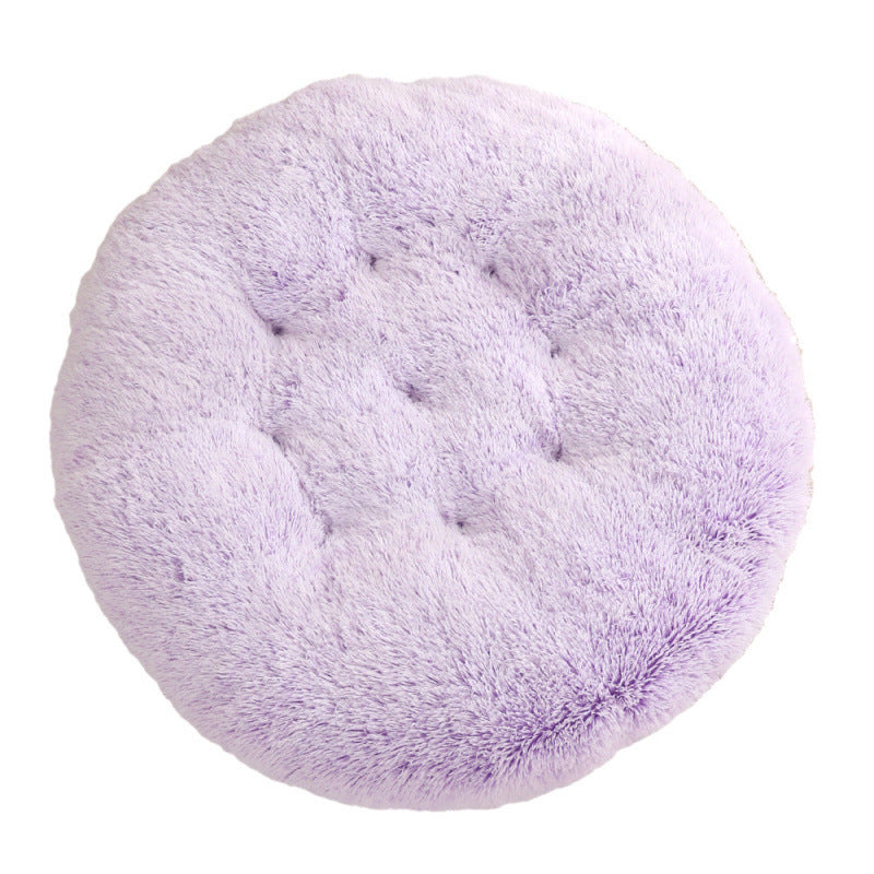 Round Plush Pet Bed Mat For Warm And Comfortable Sleep
