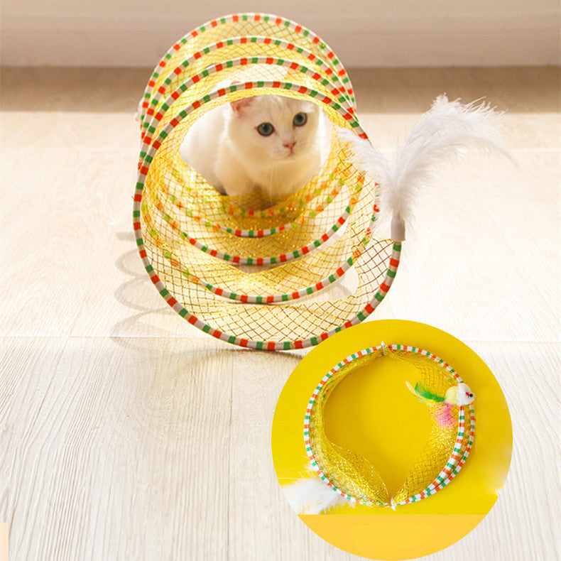 Foldable Pet Tunnel Toy For Indoor Play And Easy Storage