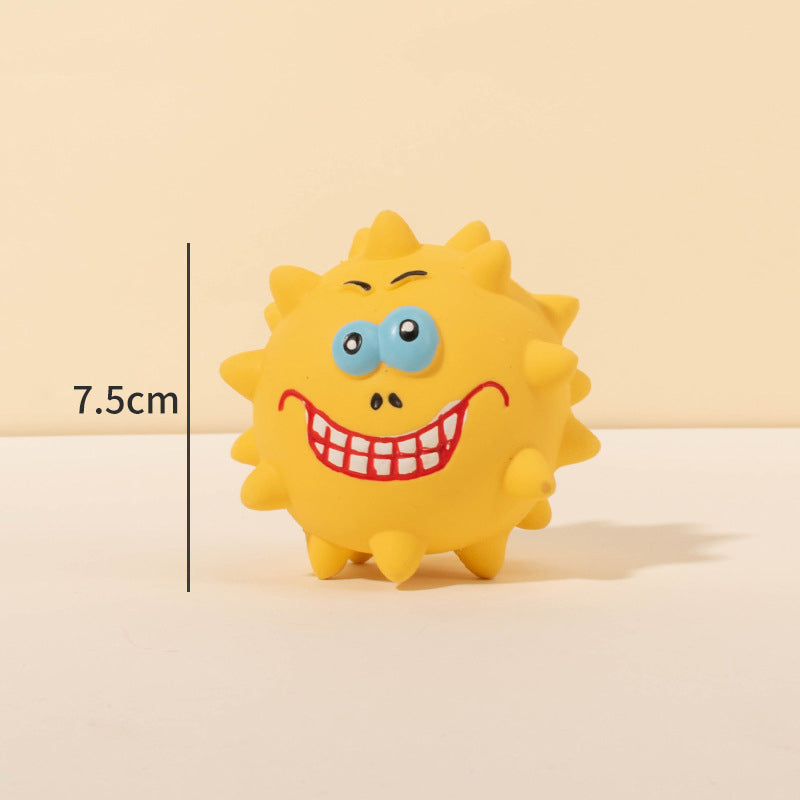 Squeaky Natural Latex Pet Toy Ball Set For All Size Chewers