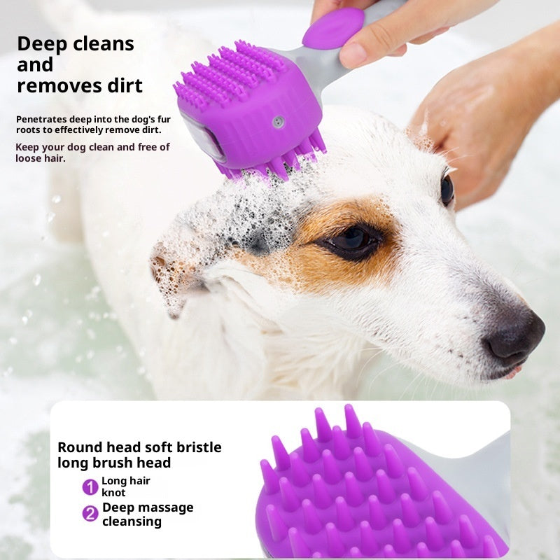 Pet Shower Brush For Bathing And Hair Cleaning And Grooming