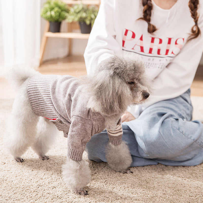 Warm Pet Sweater Coat For Cold Weather Comfort