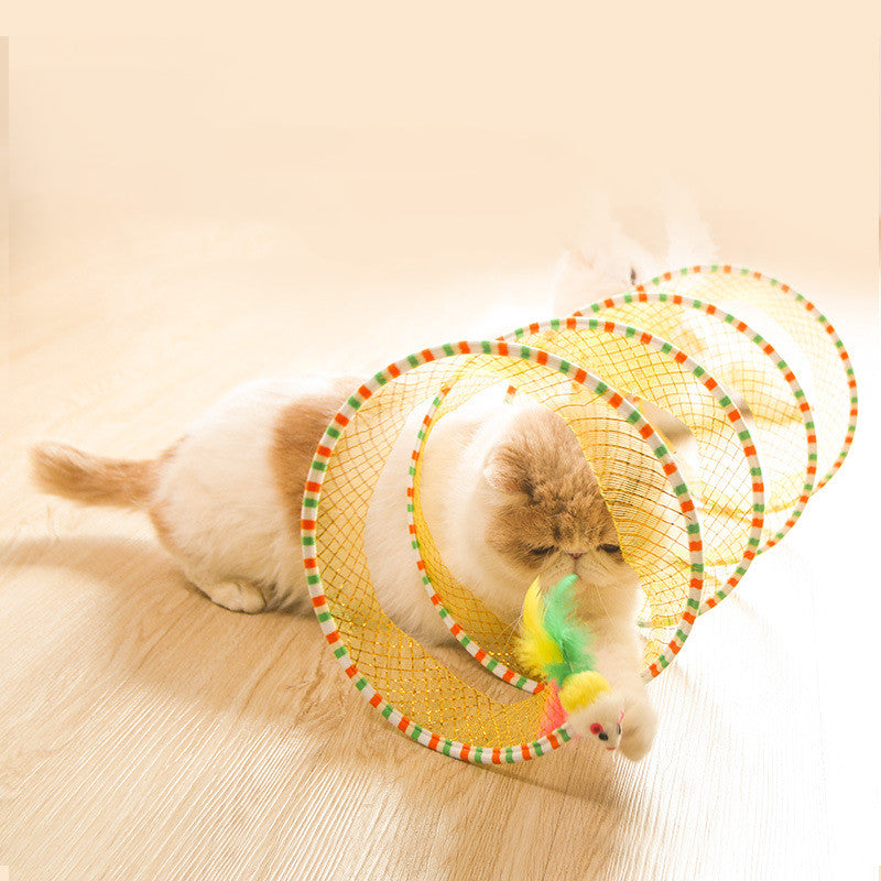 Foldable Pet Tunnel Toy For Indoor Play And Easy Storage