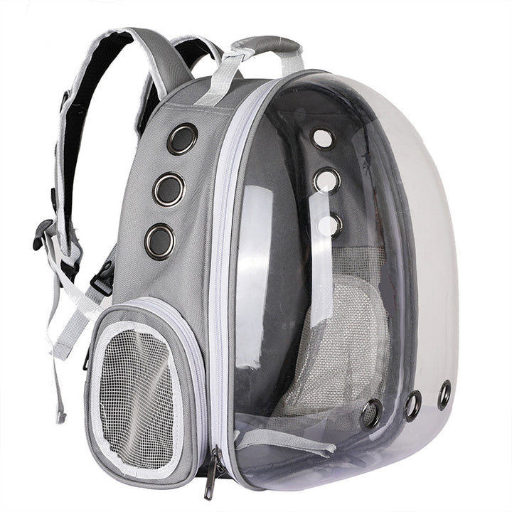 Portable Pet Bubble Backpack Carrier With 360 Degree View Space Capsule Design