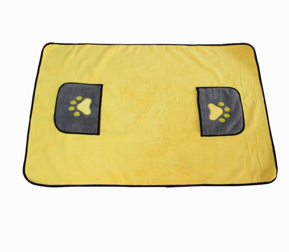 Absorbent Pet Bath Towel For Quick Drying And Cleaning