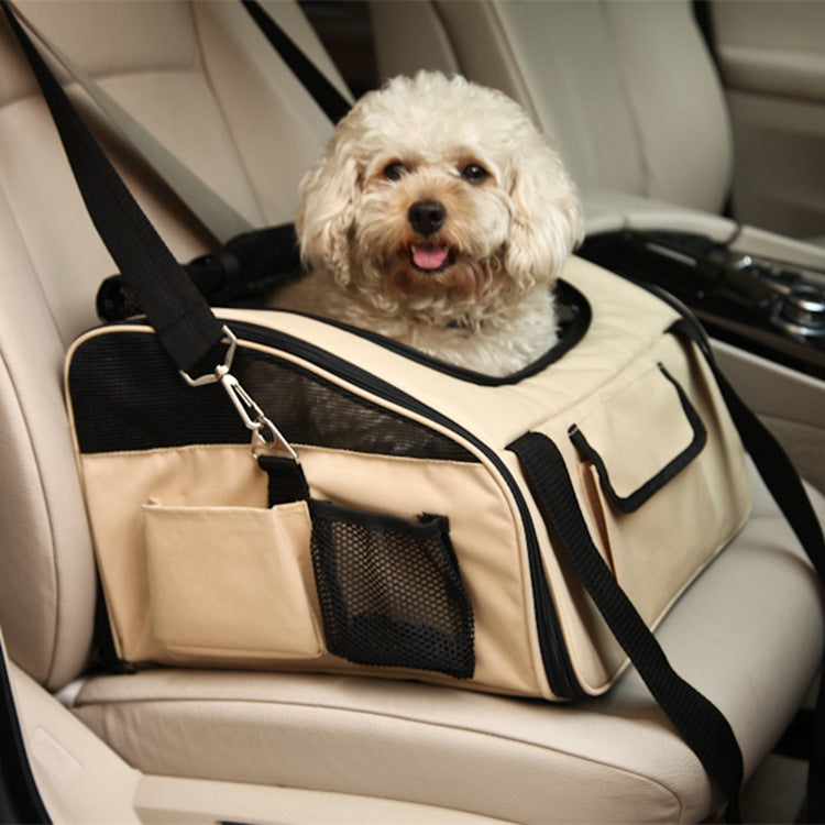 Foldable Pet Car Seat Carrier Hammock For Small Pets Travel Comfort