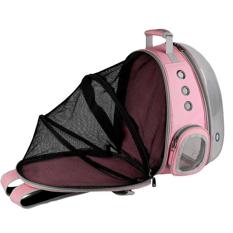 Portable Pet Bubble Backpack Carrier With 360 Degree View Space Capsule Design
