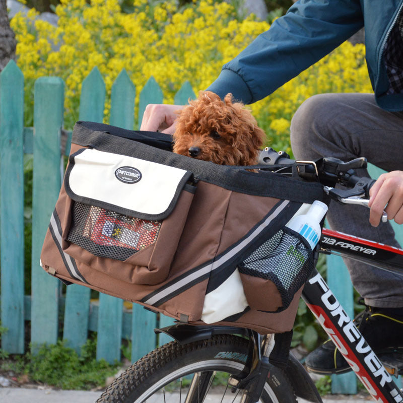 Removable Pet Bicycle Carrier Basket For Safe And Easy Travel