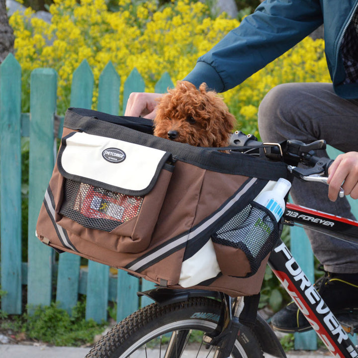 Removable Pet Bicycle Carrier Basket For Safe And Easy Travel