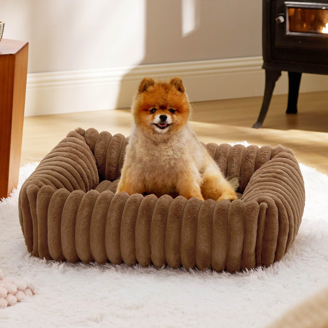 All Season Plush Pet Bed For Warm And Cozy Comfort