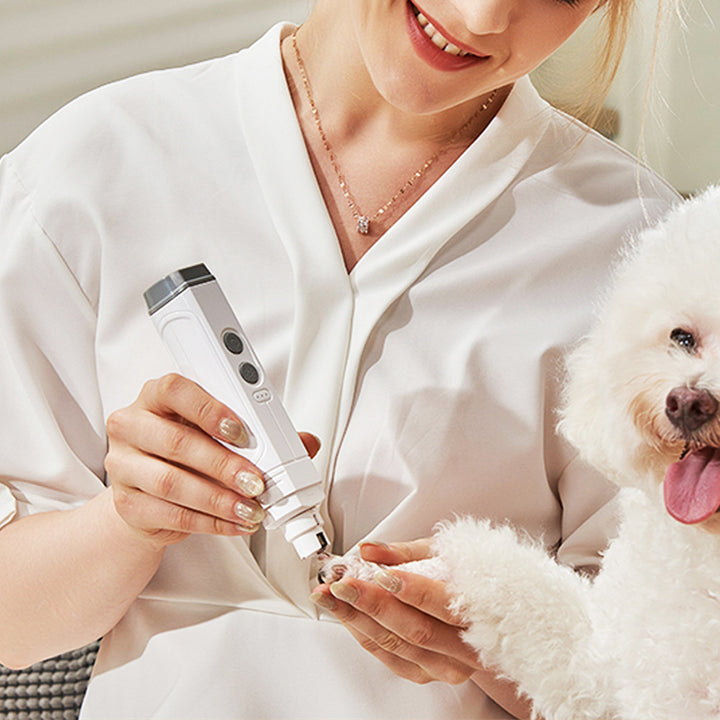 High Power Automatic Pet Nail Trimmer With Double Lamp Design
