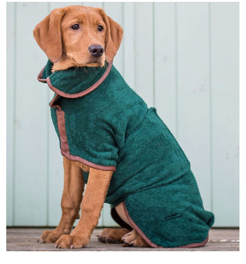 Quick Drying Absorbent Pet Bath Towel Clothing Wrap