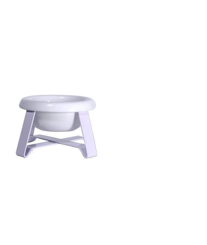 Creative Anti Slip Pet Feeding Bowl With Iron Stand Design