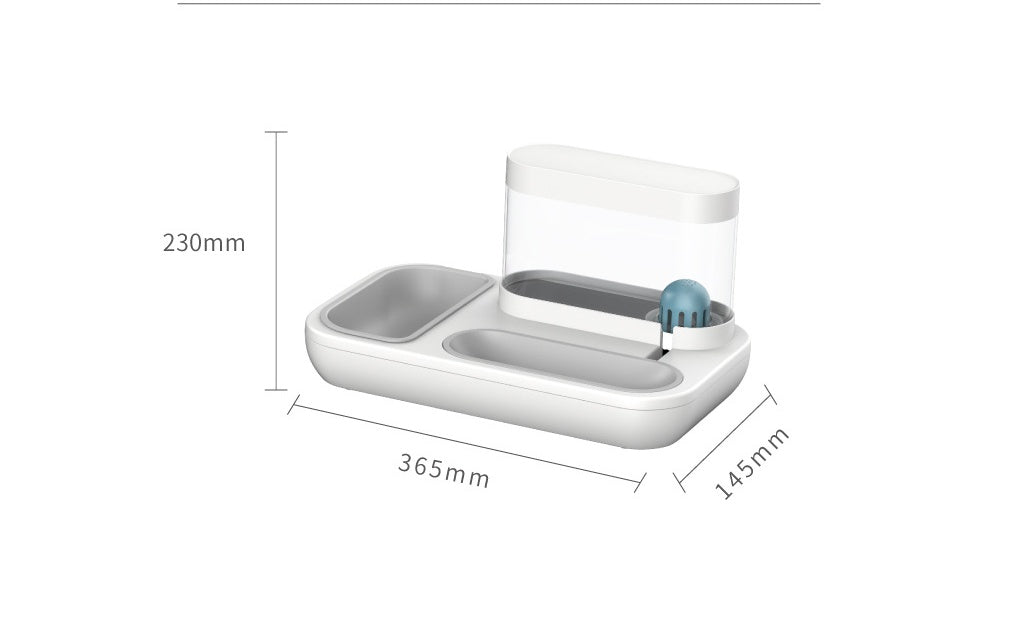 Automatic Pet Feeding And Drinking Bowl With 1.5L Capacity