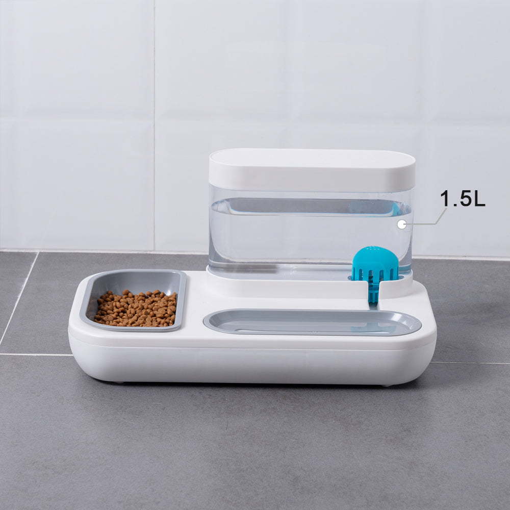 Automatic Pet Feeding And Drinking Bowl With 1.5L Capacity