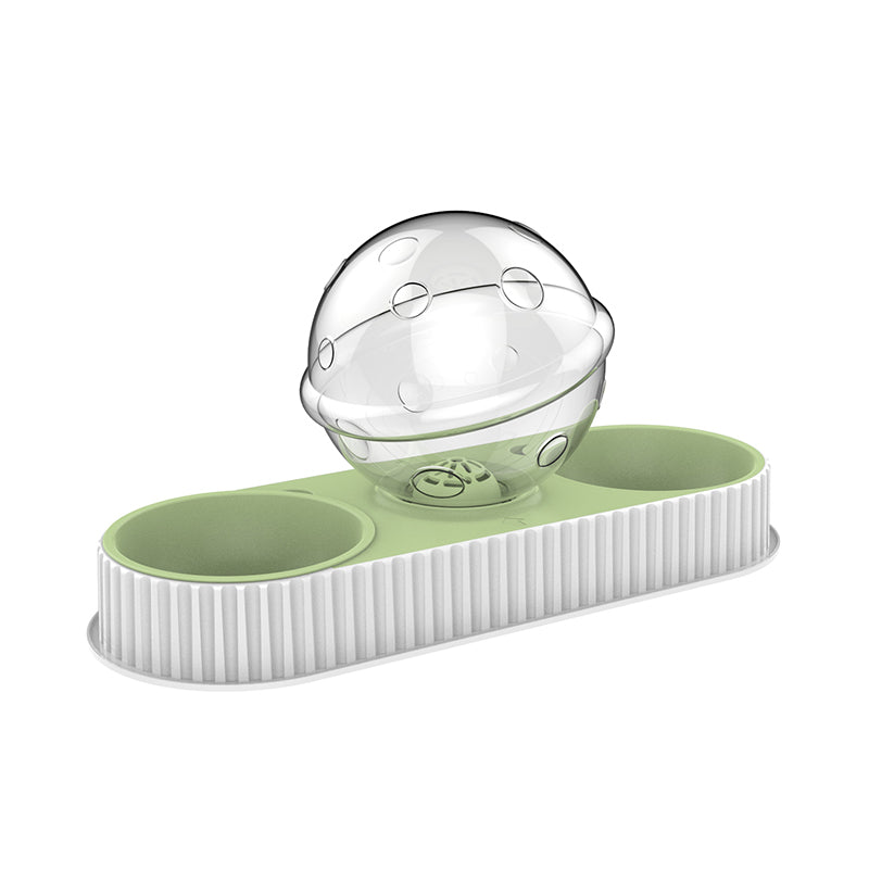 Automatic Plastic Pet Feeder And Water Dispenser Bowl For Food And Hydration