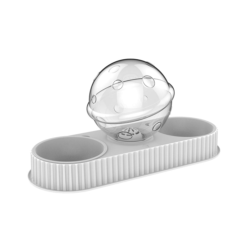 Automatic Plastic Pet Feeder And Water Dispenser Bowl For Food And Hydration