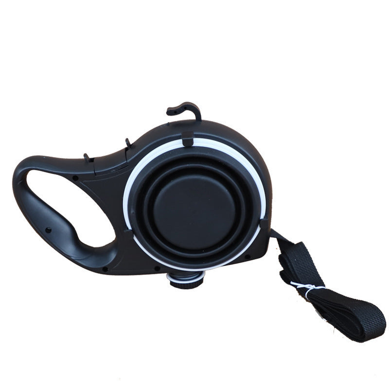 Multifunctional Portable Pet Leash With Built In Water Bottle