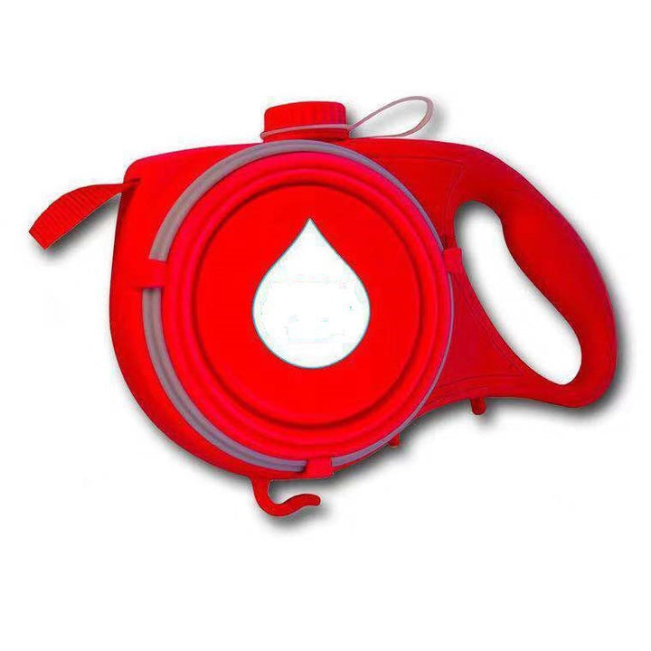Multifunctional Portable Pet Leash With Built In Water Bottle