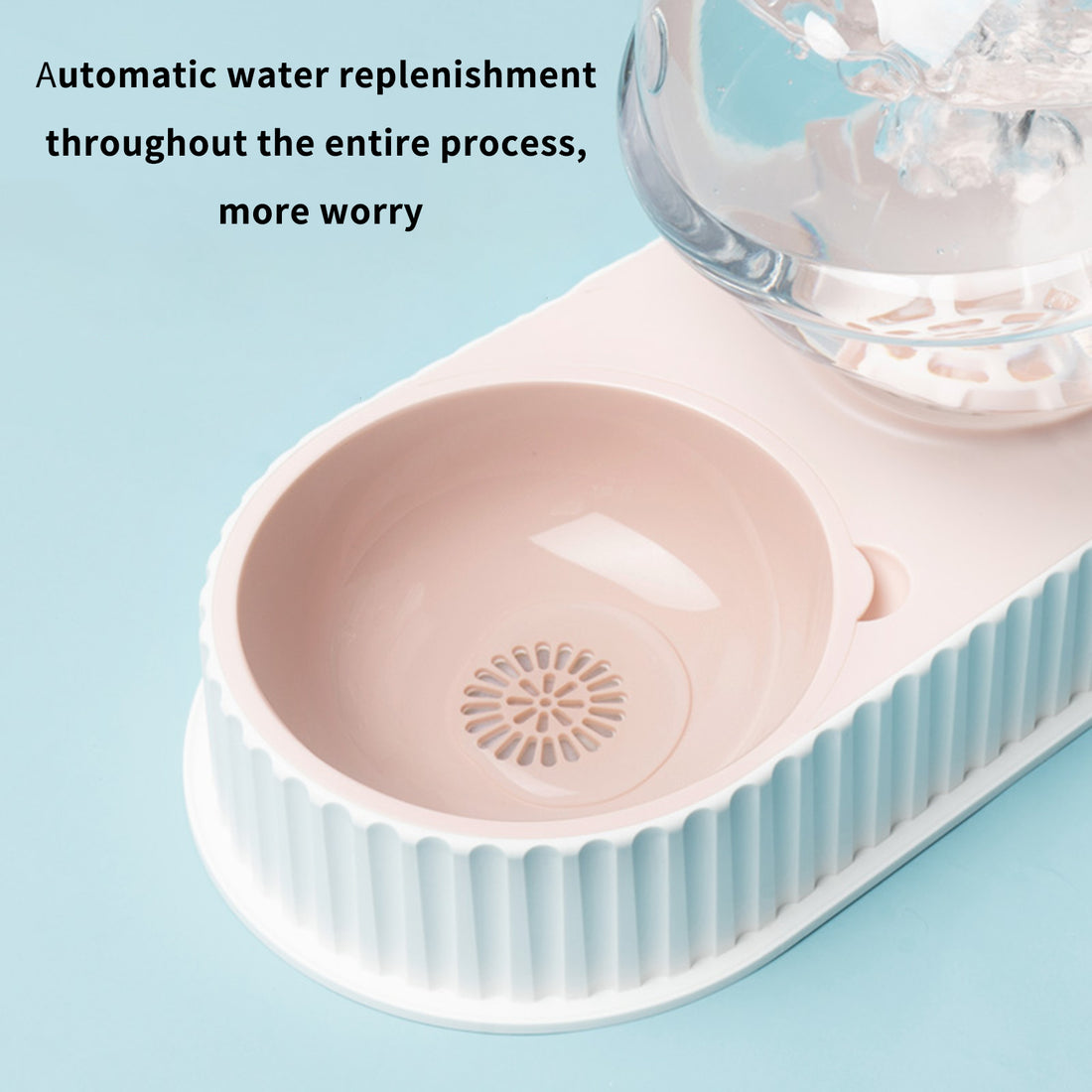 Automatic Plastic Pet Feeder And Water Dispenser Bowl For Food And Hydration