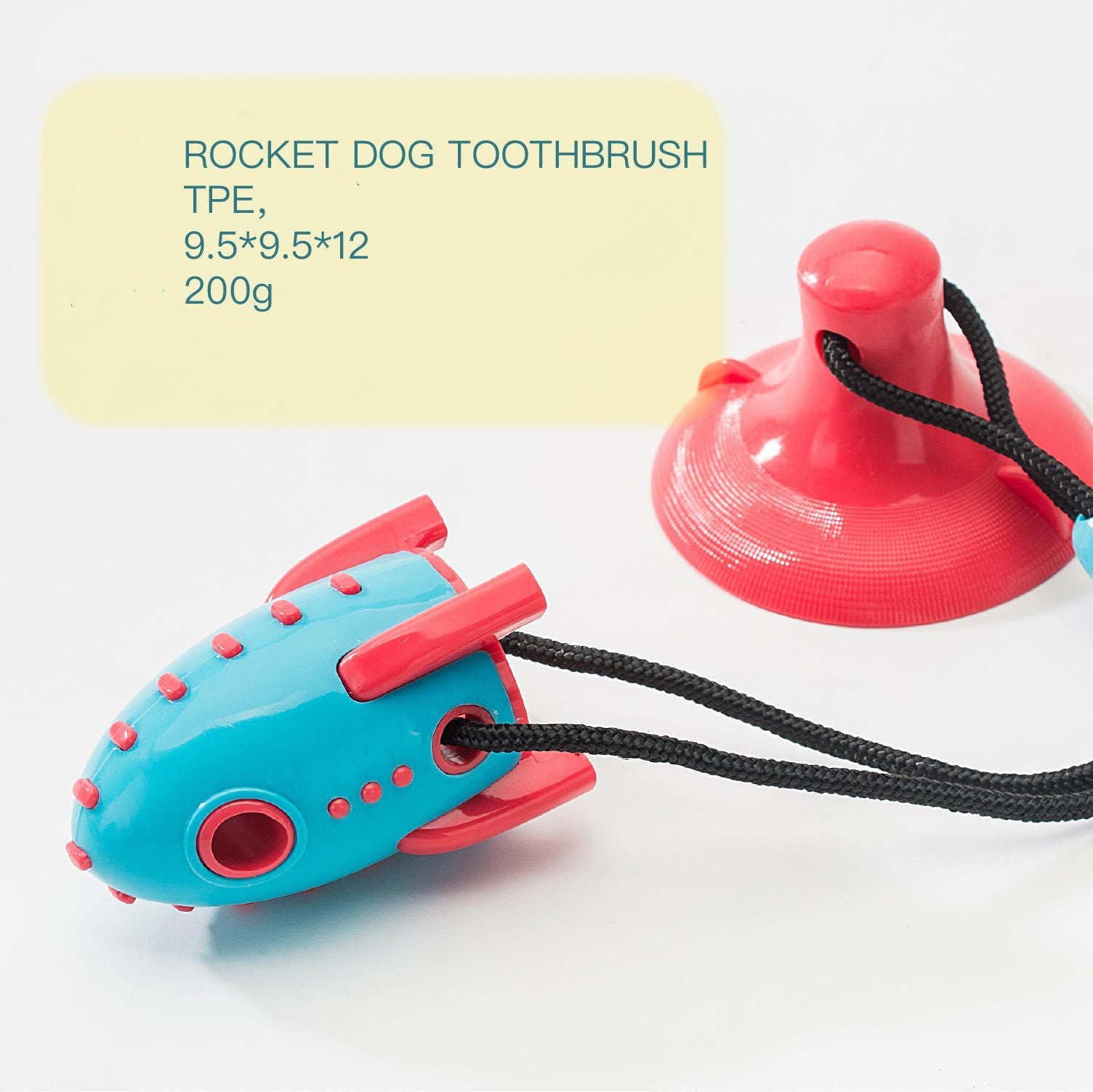 Rocket Style Pet Treat Dispensing Bite Resistant Chew Toy