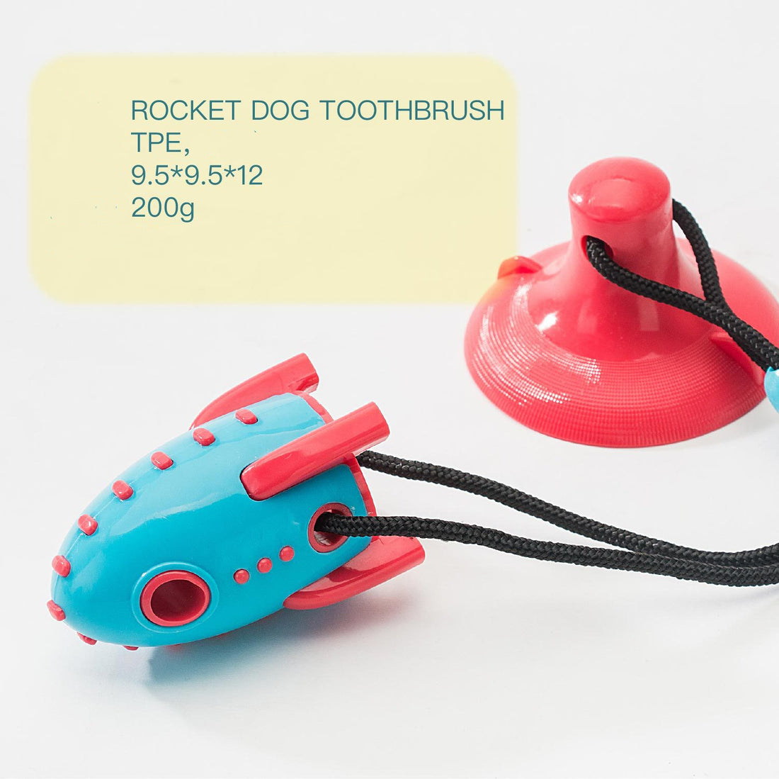 Rocket Style Pet Treat Dispensing Bite Resistant Chew Toy