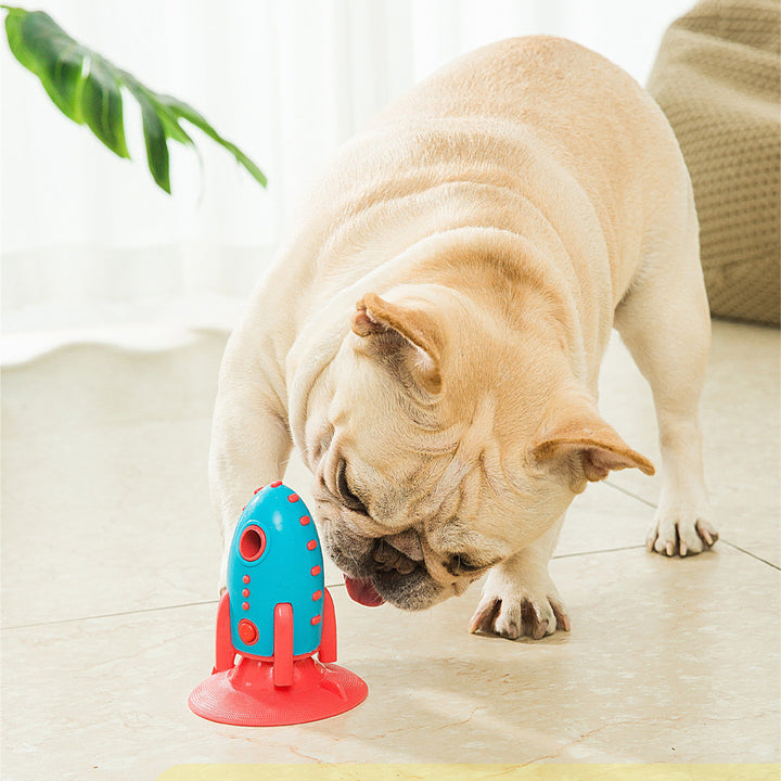 Rocket Style Pet Treat Dispensing Bite Resistant Chew Toy