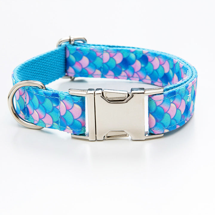 Mermaid Style Pet Collar And Leash Set For Daily Use