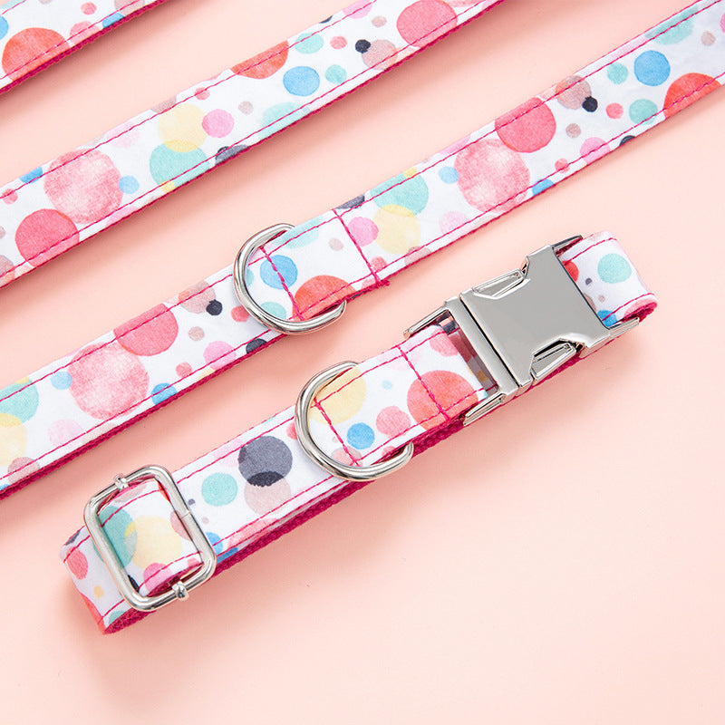 Bubble Style Pet Collar And Leash Set For Daily Use