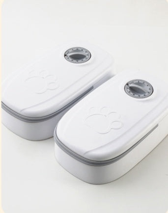 Smart Automatic Pet Food Feeder With Timer And Stainless Steel Bowl For Scheduled Feeding