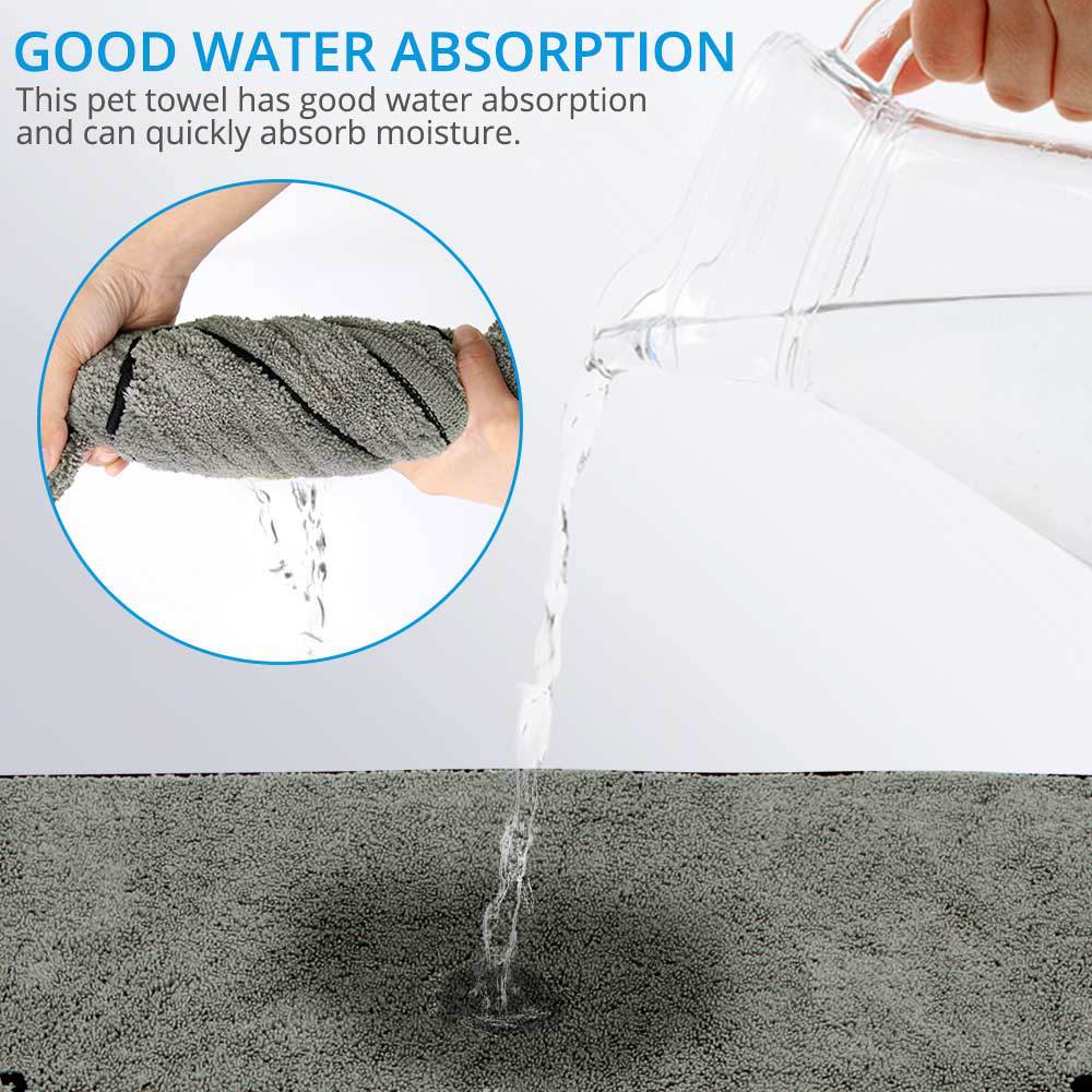Super Absorbent Large Pet Bathrobe Towel For Quick Drying