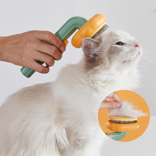Self Cleaning Pet Slicker Brush For Gentle Grooming And Hair Removal