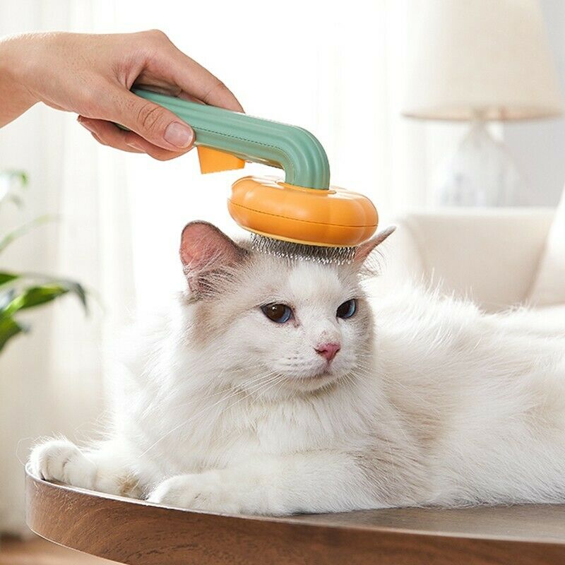 Self Cleaning Pet Slicker Brush For Gentle Grooming And Hair Removal