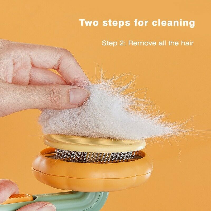 Self Cleaning Pet Slicker Brush For Gentle Grooming And Hair Removal