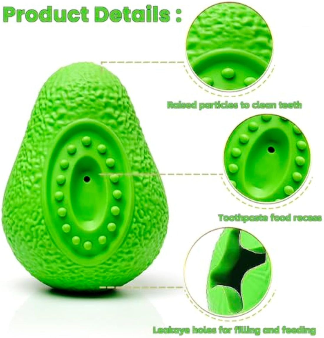 Heavy Duty Indestructible Rubber Chew Toy For Strong Chewers And Dental Care