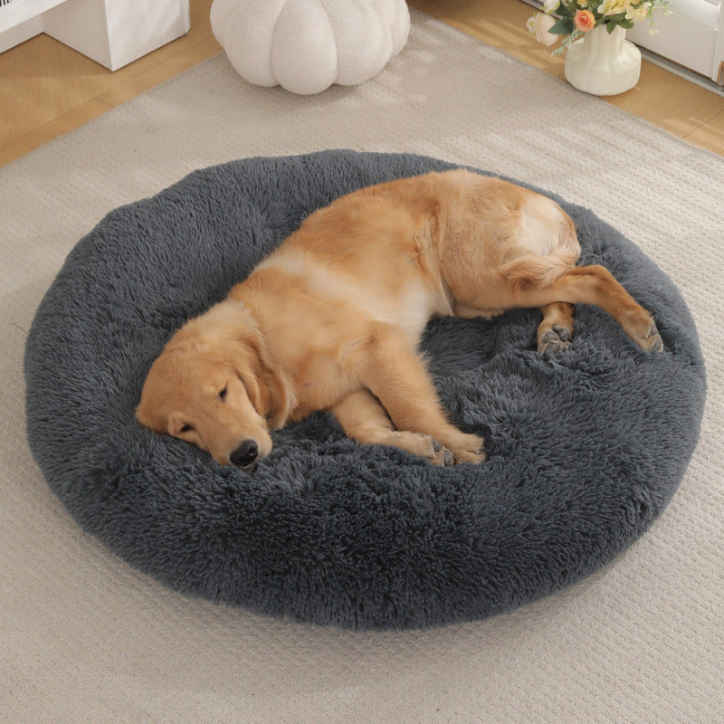 Round Plush Pet Bed Mat For Warm And Comfortable Sleep
