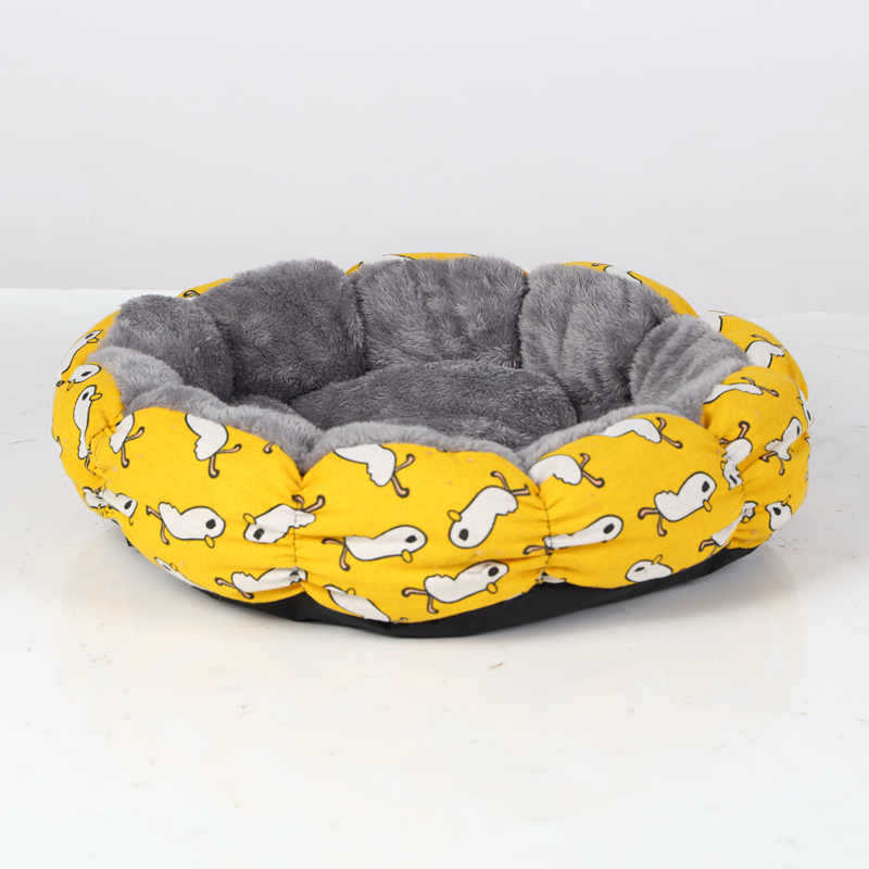 Calming Donut Pet Bed With Fluffy Round Comfortable Design