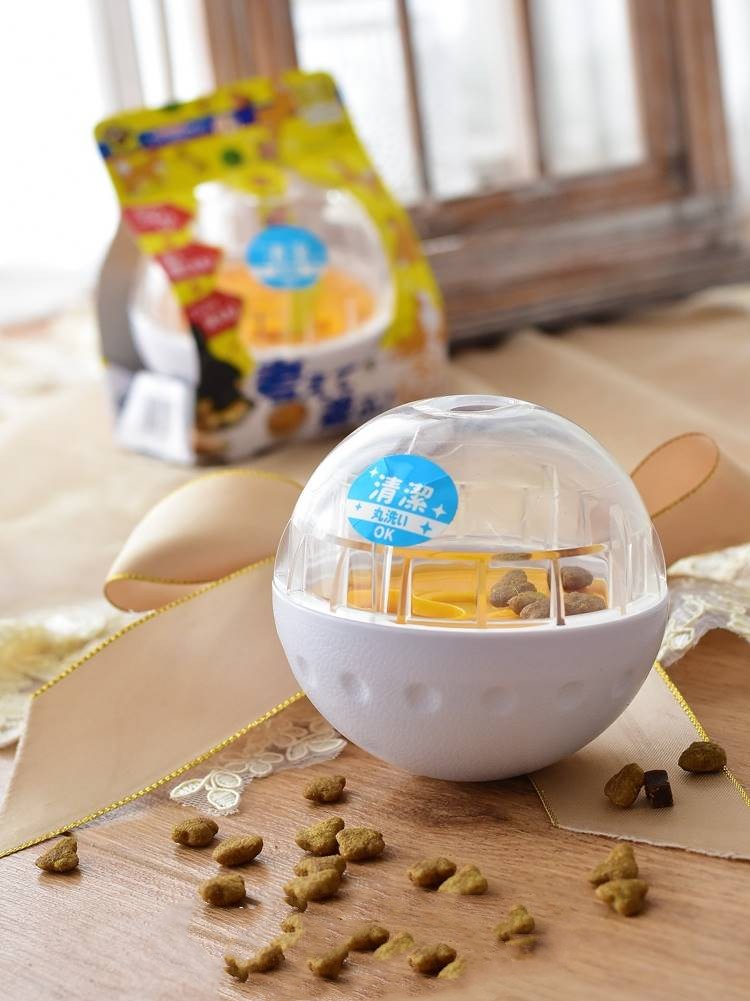 Interactive Pet Tumbler Puzzle Food Ball Toy For Slow Feeding And Play