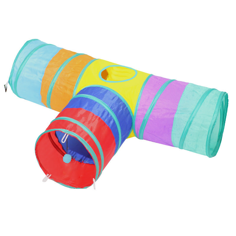Foldable Pet Tunnel And Climbing Toy For Indoor Play And Exercise