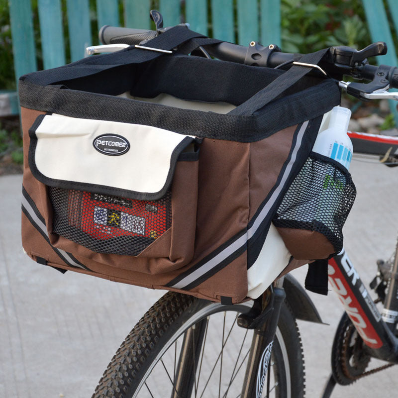 Removable Pet Bicycle Carrier Basket For Safe And Easy Travel
