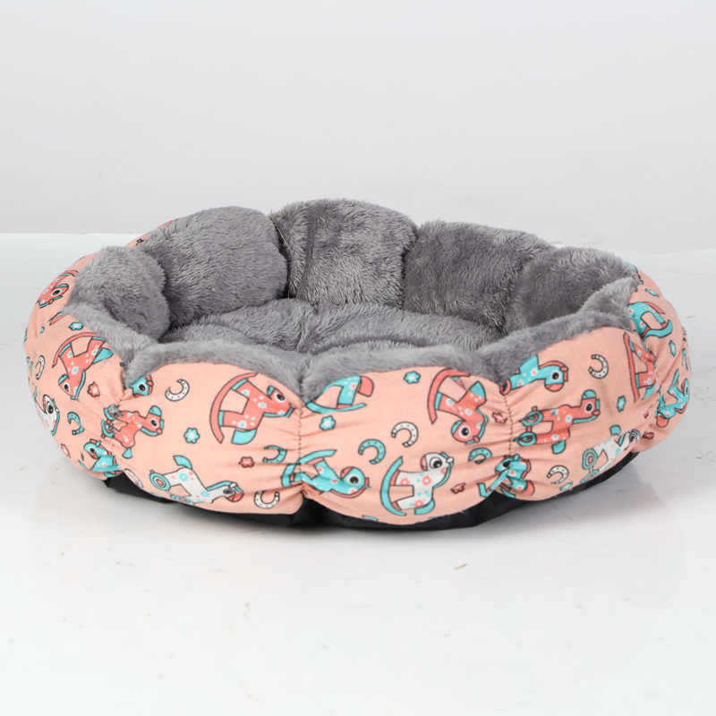 Calming Donut Pet Bed With Fluffy Round Comfortable Design