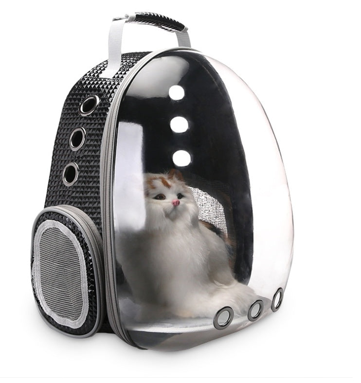 Portable Pet Bubble Backpack Carrier With 360 Degree View Space Capsule Design