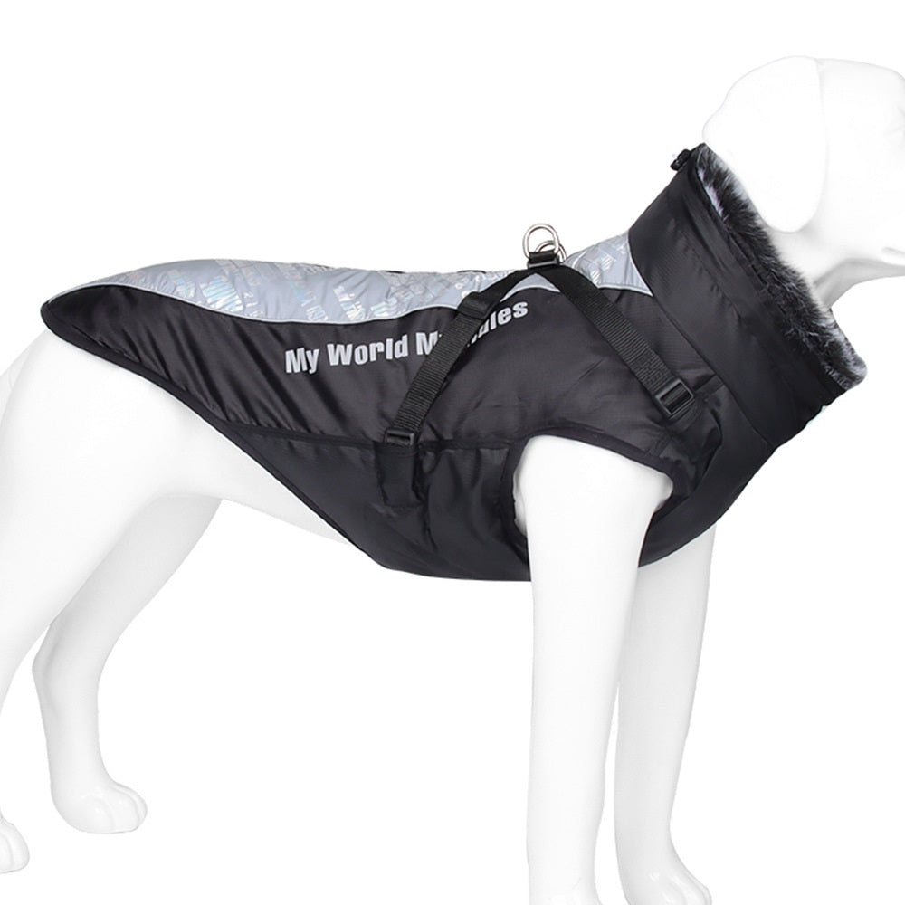 Warm Waterproof Reflective Pet Shell Jacket For Outdoor Protection