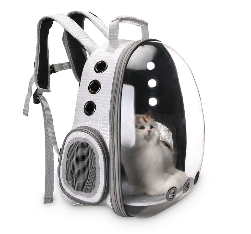 Portable Pet Bubble Backpack Carrier With 360 Degree View Space Capsule Design