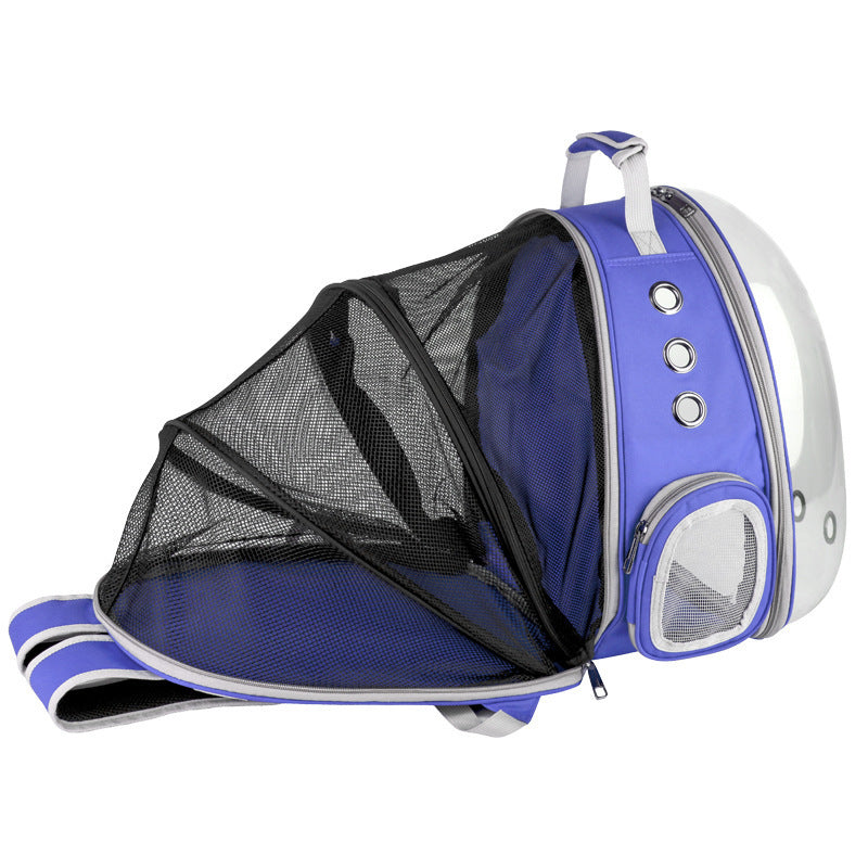 Portable Pet Bubble Backpack Carrier With 360 Degree View Space Capsule Design